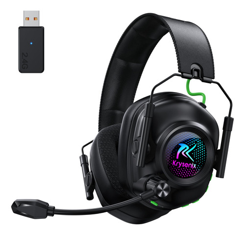 Wireless Gaming Headset Krysenix For Pc Ps5 Ps4 Switch Mac