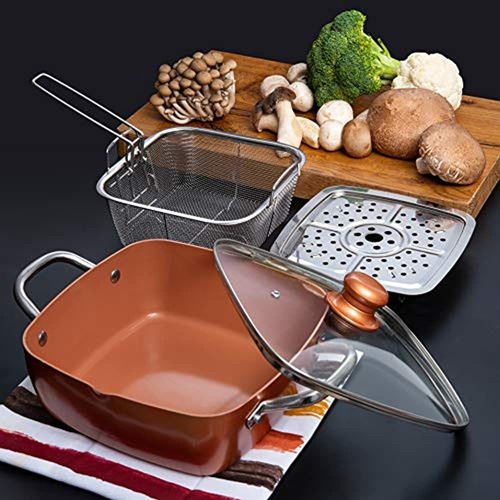 Imagen 3 de 5 de Moss Y Stone Copper, Juego De 5 Piezas, Utensilios De Cocina
