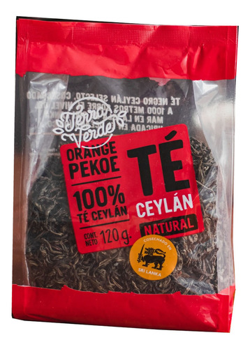 Té Ceylan Natural Hebras Terra Verde120grs