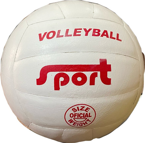 Imagen 2 de 3 de Pelota Voley Sport Cuero Natural Voleibol Volleyball