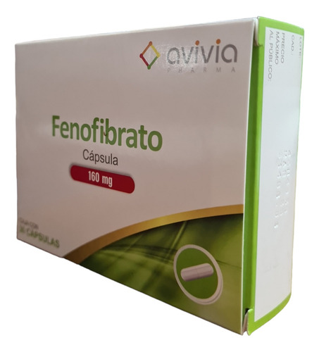 Fenofibrato 160mg Con 30 Capsulas