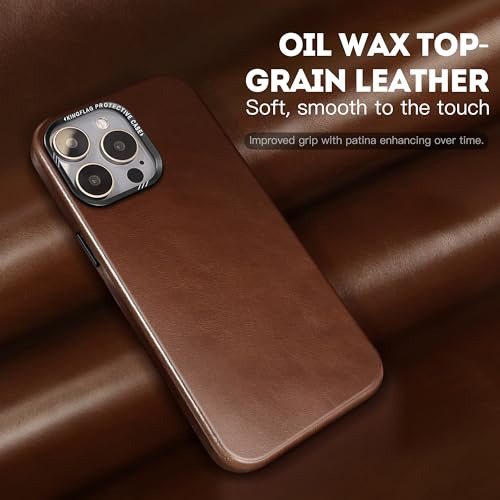 Funda Para iPhone 15 Pro 6.1 Rustic Cafe 6.1 PuLG Oil Wax To