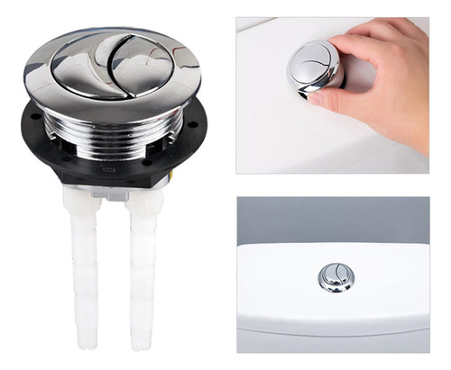 2 Accesorios De Botón De Inodoro De Doble Descarga Botón