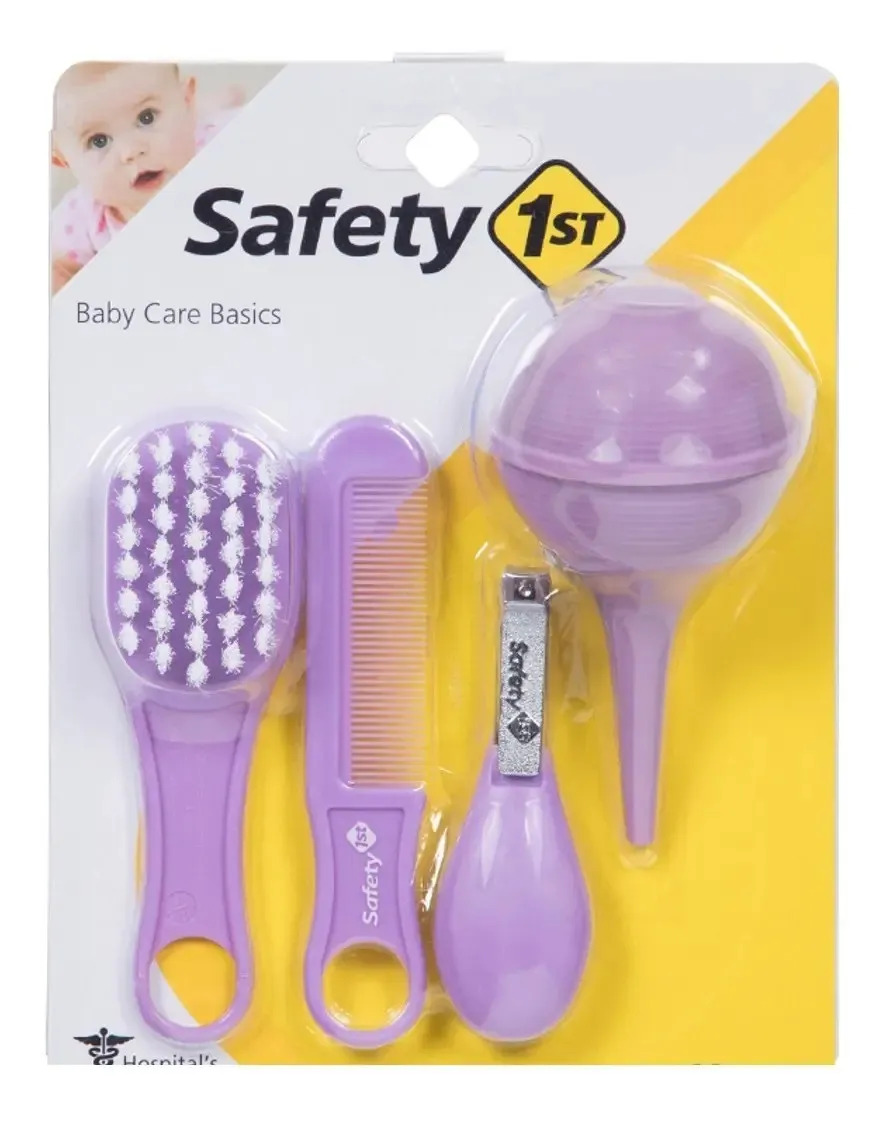 Set Cuidado Higiene Del Bebe X4 Articulos Safety 1st Color Violeta