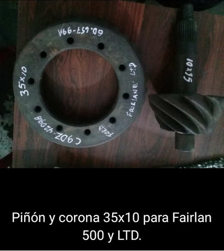 Piñón Y Corona 35x10 Para Fairland  500, Ltd, Conquistador 