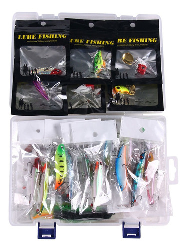 Nohle 52pcs De Señuelos De Pesca Soft Hard Minnow Jig