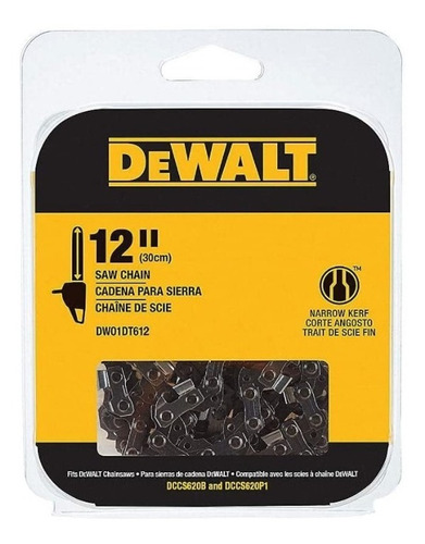 Dewalt Dwo1dt612 Cadena De Motosierra De Repuesto Dccs620b