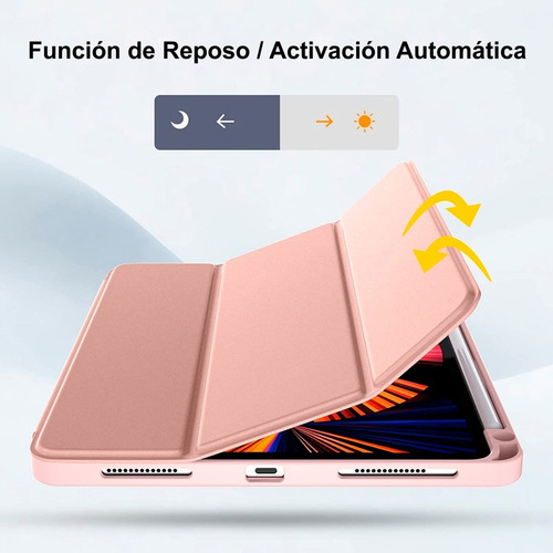 Case Smart @ iPad Pro 11 M2 A2759 A2435 A2761 A2762 Rosa