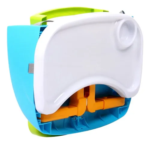 Silla De Comer Plegable Portátil Para Bebés Color Blanco Silla Infantil