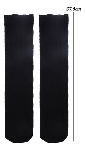 Medias De Encaje Con Estampado De Corazones, Calcetines Jk L