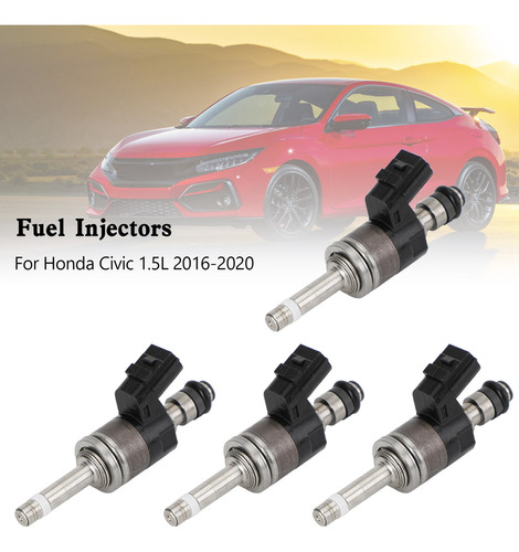 4x Inyector De Combustible Para Honda Civic 1.5l 2016-2020 1