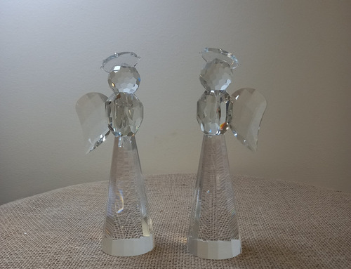 Imagem 3 de 7 de Peça Decorativa Em Cristal Transparente Anjo