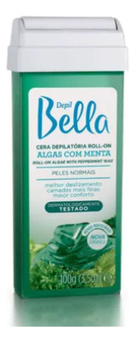 Kit 24 Cera Dep Roll-on Algas E Menta Depil Bella 100g