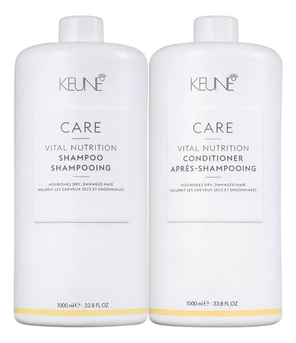 Kit Vital Nutrition Care Keune Shampoo 1000ml + Cond 1000ml