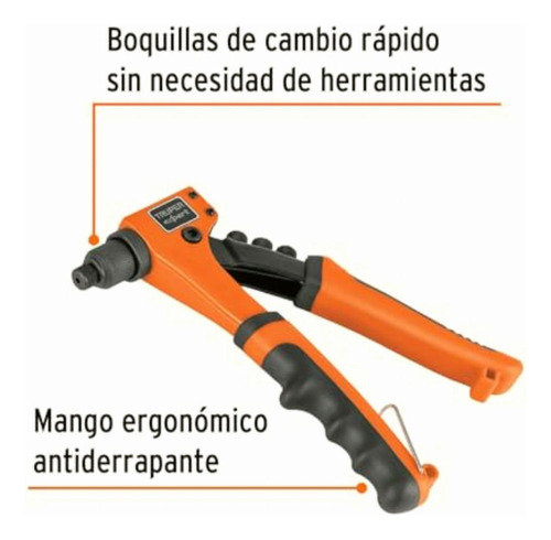 Truper Expert Rex-8, Remachadora Profesional 8 Sistema De