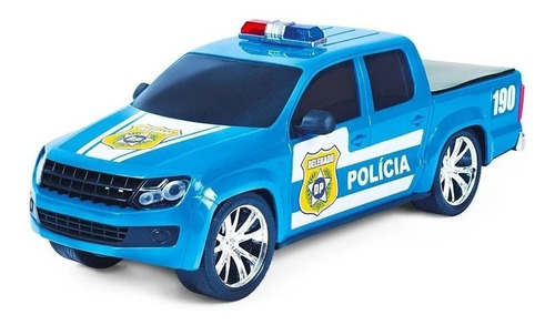Carrinho Polícia Força E Ação Poliplac - Azul