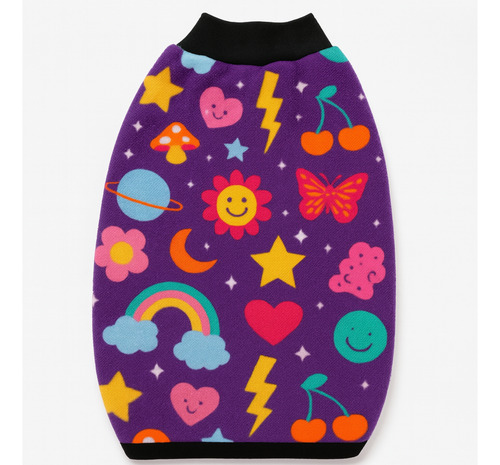 Poncho Polar Chaleco Estampado Perros Ropa Invierno Abrigo Talle 4 -- Naturaleza