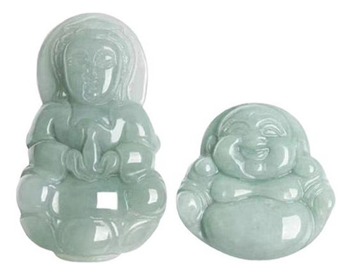 Colgante Guanyin De Jade Verde Frijol