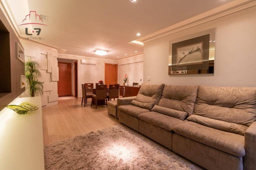 Apartamento Com 3 Dormitórios À Venda, 122 M² Por R$ 997.000,00 - Batel - Curitiba/pr - Ap0907