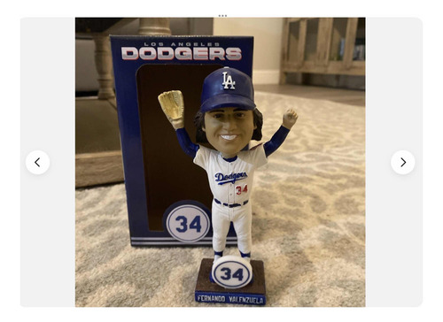 Figura Cabezón-bobblehead Fernando Valenzuela Retiro # 34