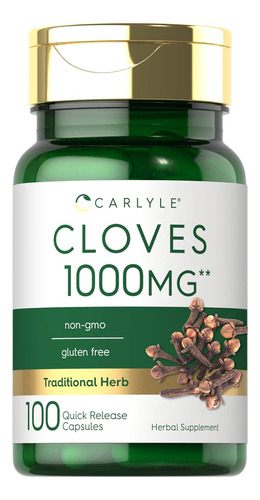 Suplemento De Clavo 1000mg Antioxidante Digestivo 100 Cap