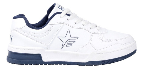 Zapatillas Para Niños School Star Blanco Azul Footy