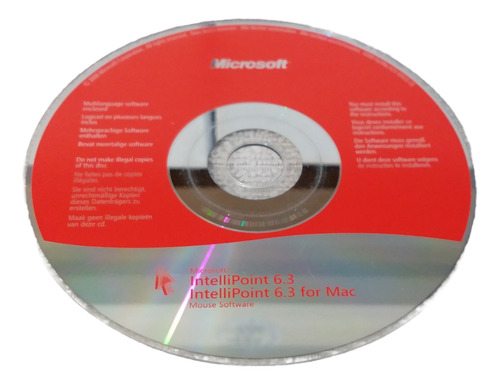 Cd - Microsoft Intellipoint 6.3 Para Mac (Usado)