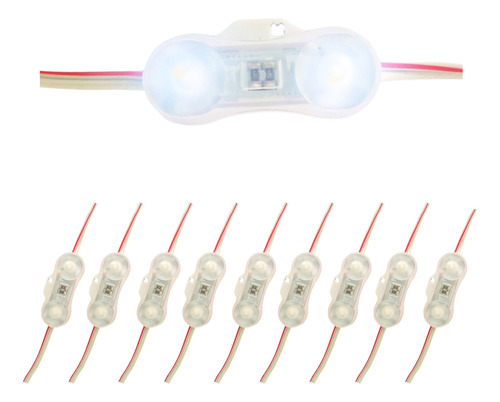 Paq. 10 Pzas. De Modulo 2 Leds Samsung Smd2835 1w Blanco Fri