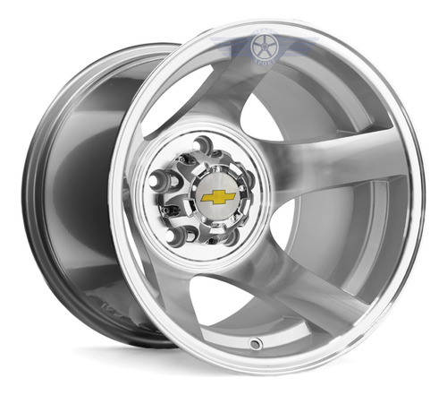 4 Rines 15x12 Carusi 5-127 Chevrolet Gmc Cheyenne Silverado Machine Silver