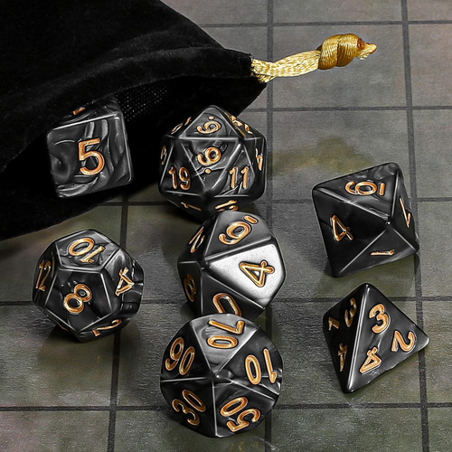 Juego De Dados Ciaraq Para Calabozos Y Dragones (dnd) Ab 8a
