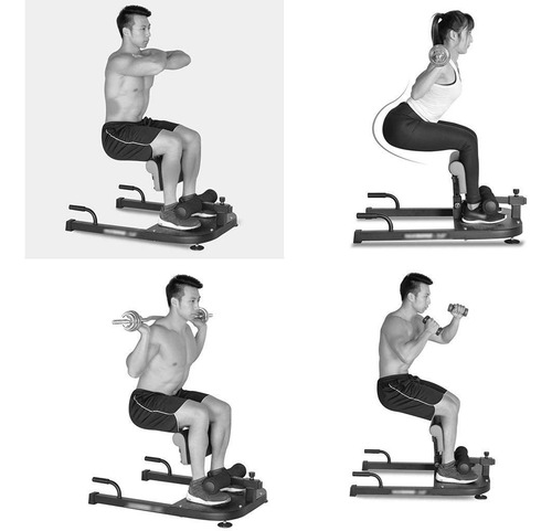 Imagen 4 de 9 de Banca Para Piernas Y Gluteos Sissy Squat Maquina Sentadilla