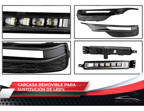 Kit Faros Niebla Led Honda Accord 2016 2017 Con Cable