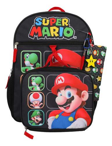 Set De Mochila De Bioworld Super Mario Bros