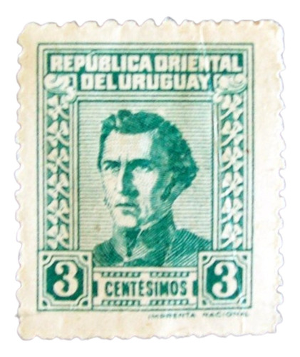 Uruguay - Sello Sc. 572 Total Retintado Nuevo L3140