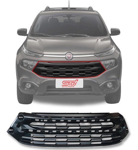 Base Grade Dianteira Parachoque Fiat Toro Endurance 2020