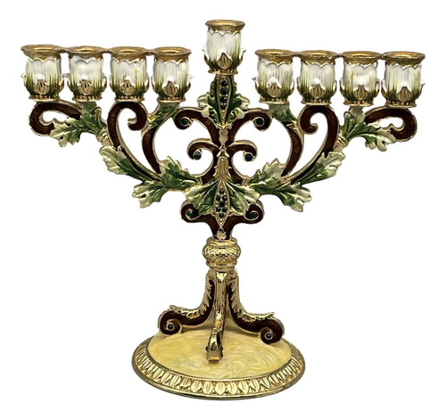 Hanukkah Menorah - Candelabro De 9 Brazos, Pieza Central, F