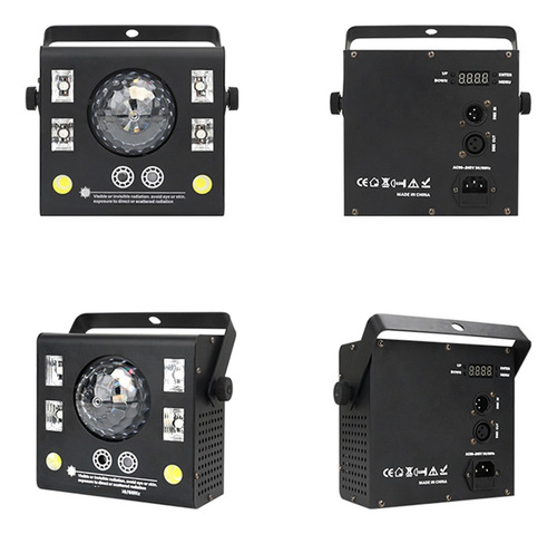 Luz De Festa 50 W 4 Em 1 Controlador Dmx Estroboscópio Bola