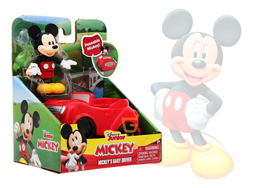 Carro De Juguete Para Niños 2+ Minie O Mickey Con Figura    