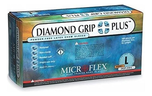 Microflex Dgp-350-l Diamond Grip Plus Dpg350 Guantes De Lát