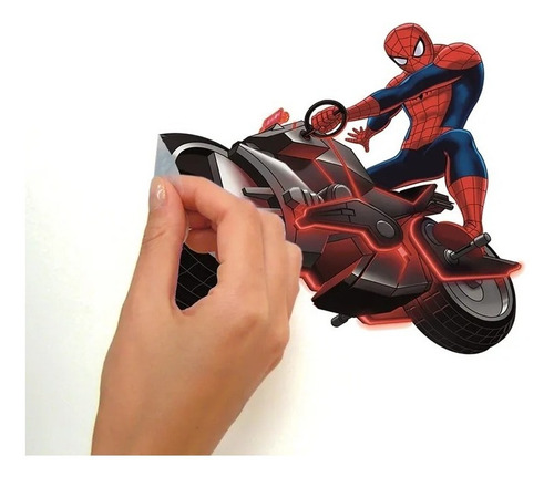 Imagem 4 de 5 de Adesivo De Parede Homem-aranha - Rmk1795scs Reutilizável