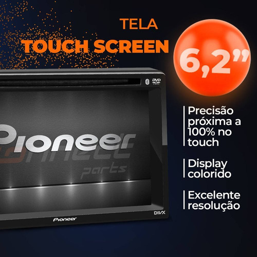 Imagem 3 de 6 de Central Multimidia Dvd Pioneer Avh-g228bt Hyundai Tucson