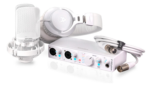 Kit Interface De Audio Minifuse Recording Pack Arturia White