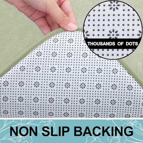 Smiry Memory Foam Bath Mat 24x16, Extra Suave Y Absorbente,