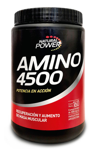 Imagen 1 de 4 de Amino 4500 Dulce Leche - Nat Power 160 Tab