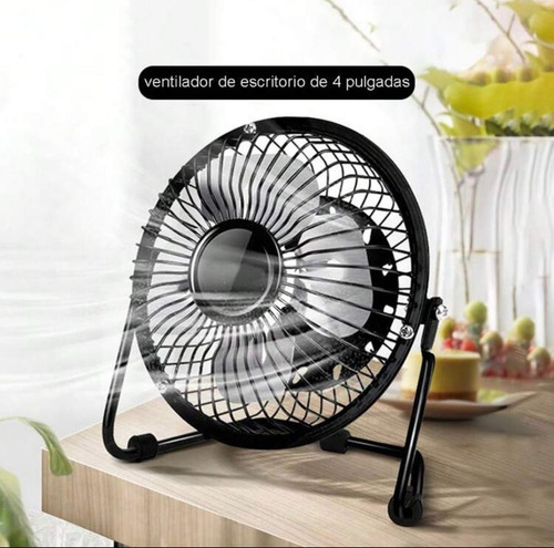 Ventilador De Escritorio Multicolor Metálico Usb 15 Cm 60 Multicolor/plata Plata Metalicas 4