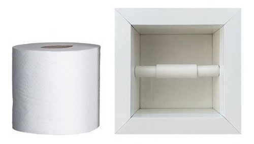 Imagem 1 de 3 de Nicho Porta Papel Higiênico/papeleira Embutir Banheiro 17x17