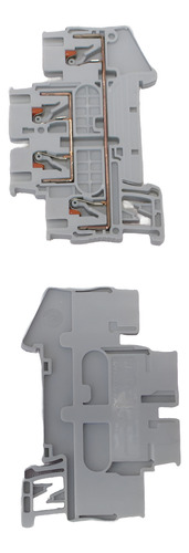 Clema Doble Piso Wonke Gris, Push-in, 2.5mm,12awg, 500v, 22a