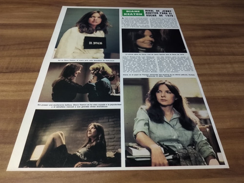 (a072) Diane Keaton * Clipping Revista 1 Pg * 1978