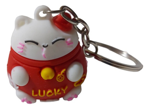 Llavero Gatito Gato De La Suerte Fortuna Maneki