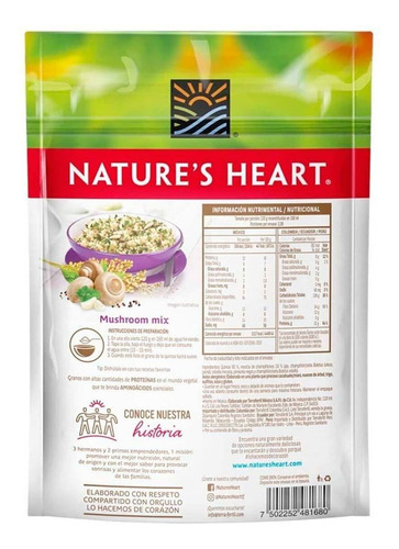 Quinoa Nature's Heart Mix champiñones 250g